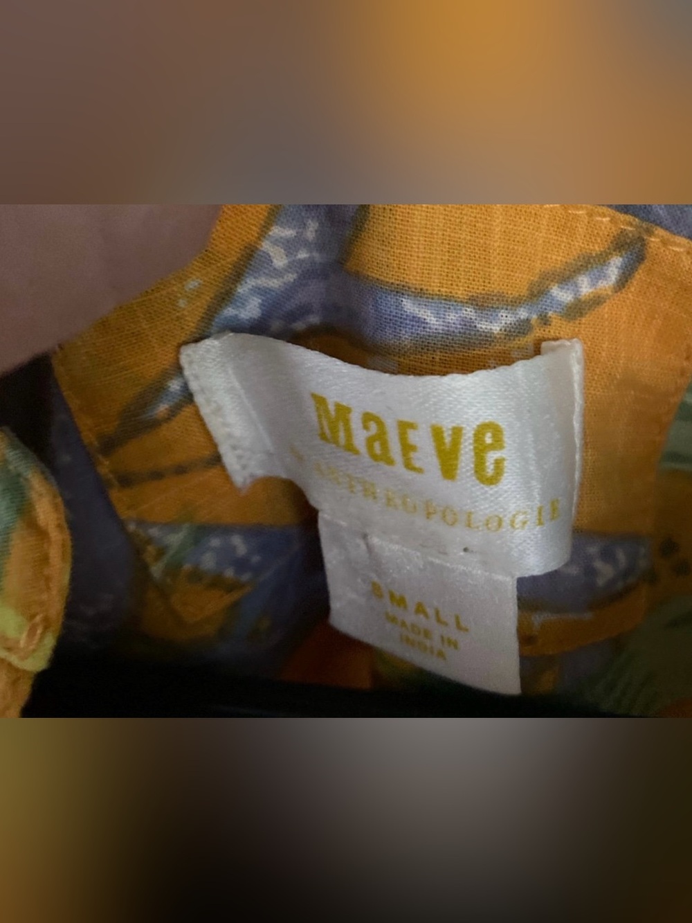 Maeve Tropical Yellow Printed Shirt